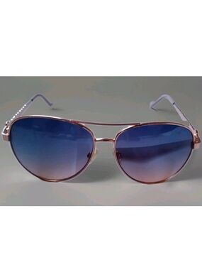Jessica Simpson Sunglasses Hhjsop0326 R J5702 GLDND Rose Gold Blue Frame Lens